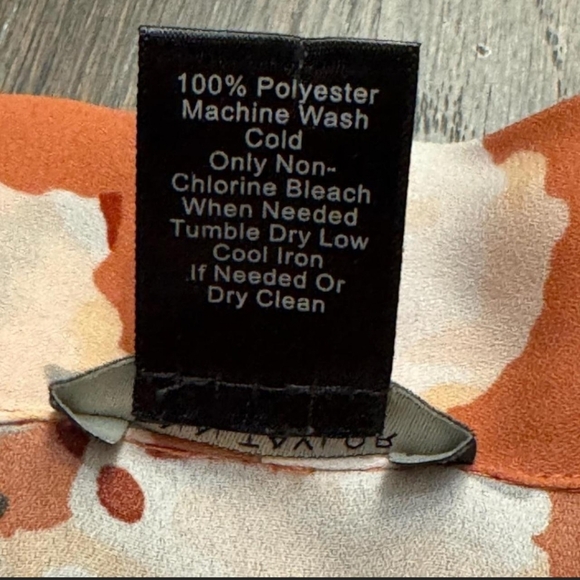 Ann Taylor Pink Orange Floral Wrap Top Flowy Business Casual Petite Large - Picture 5 of 5